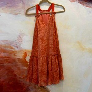 Joie razorback, orange floral dress